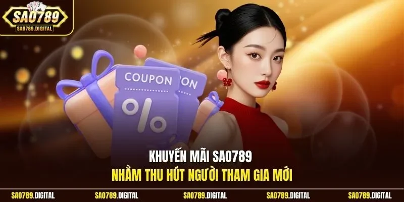 Khuyến mãi Sao789 nhằm thu hút người tham gia mới